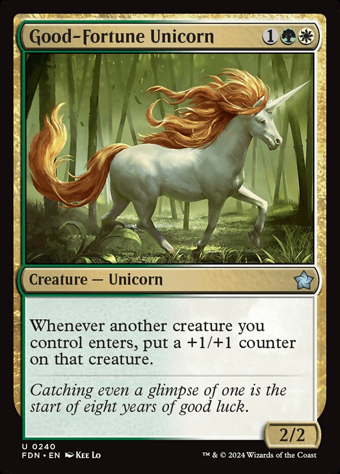 Good-Fortune Unicorn 240 (Foundations)  | Good Games Cannington
