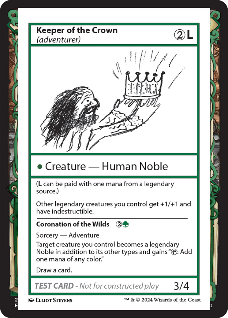 Keeper of the Crown (adventurer) [Mystery Booster 2 Playtest Cards] | Good Games Cannington