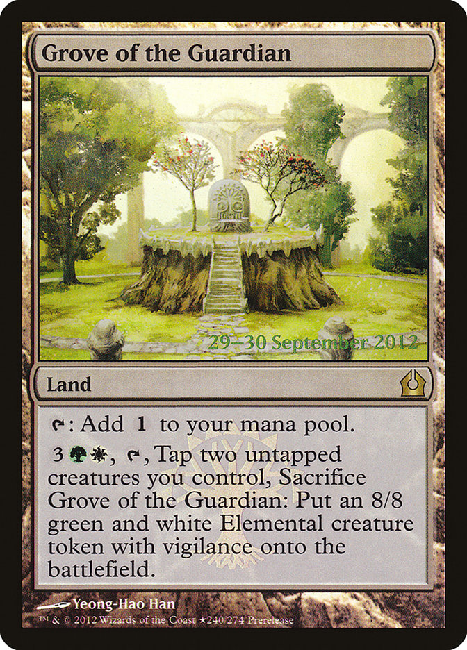 Grove of the Guardian [Return to Ravnica Prerelease Promos] | Good Games Cannington