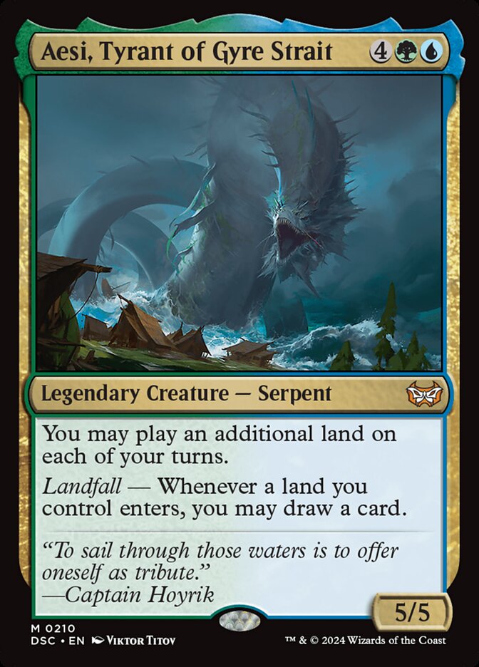 Aesi, Tyrant of Gyre Strait 210/40 (Commander: Duskmourn: House of Horror)  | Good Games Cannington
