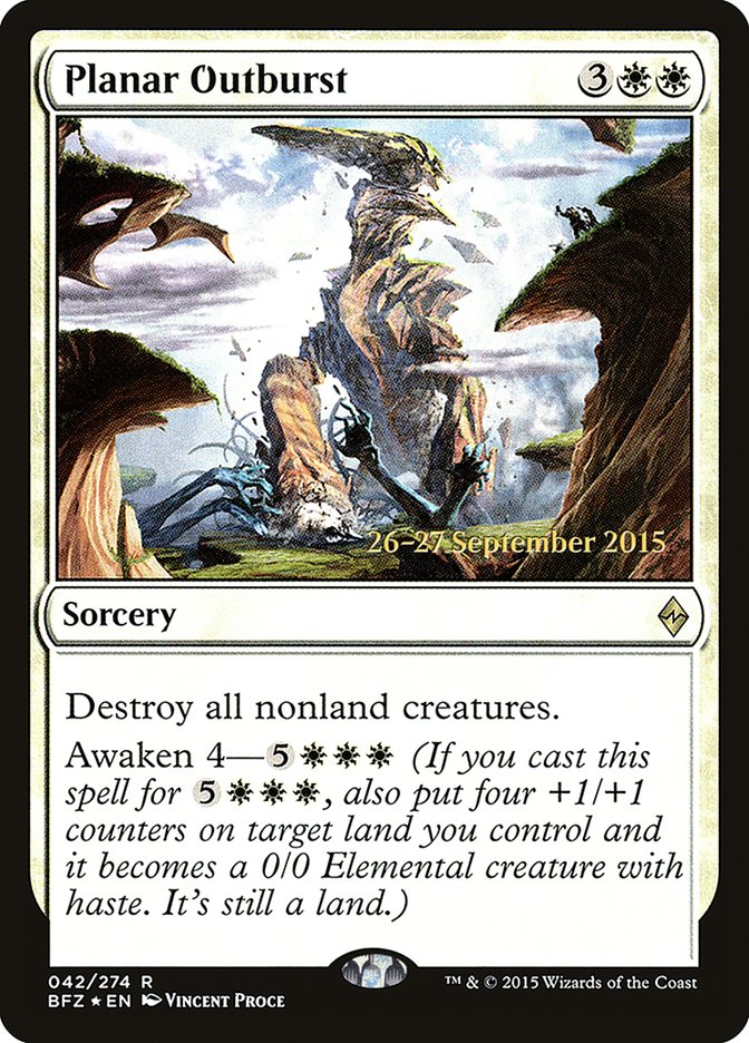Planar Outburst [Battle for Zendikar Prerelease Promos] | Good Games Cannington