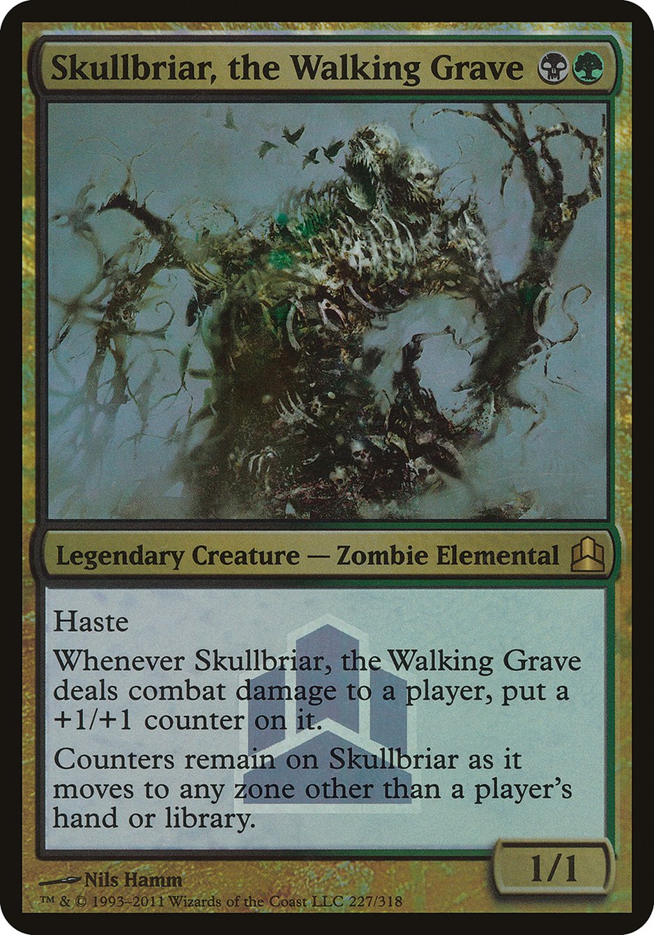 Skullbriar, the Walking Grave (Launch) (Oversized) [Commander 2011 Oversized] | Good Games Cannington