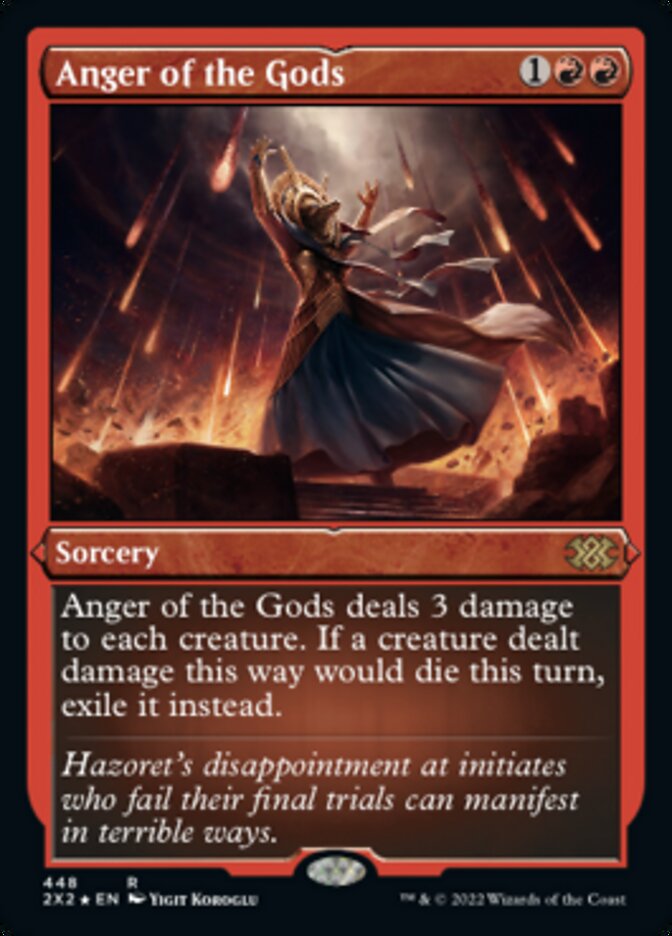 Anger of the Gods (Foil Etched) [Double Masters 2022] | Good Games Cannington