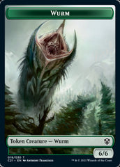 Wurm // Kraken Double-Sided Token [Commander 2021 Tokens] | Good Games Cannington