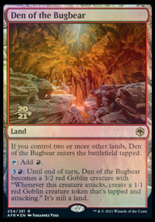 Den of the Bugbear [Dungeons & Dragons: Adventures in the Forgotten Realms Prerelease Promos] | Good Games Cannington