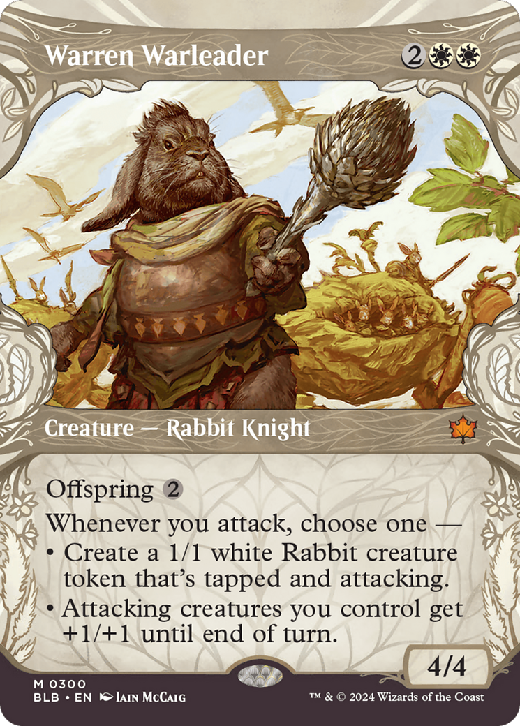 Warren Warleader (Showcase) [Bloomburrow] | Good Games Cannington