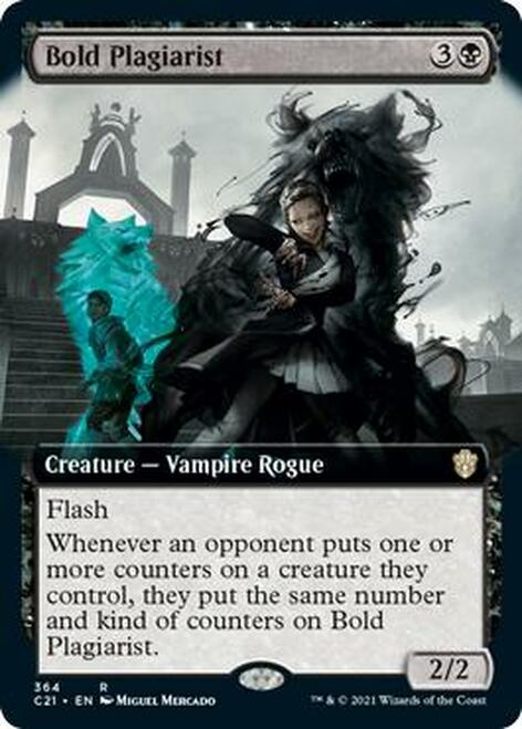 Bold Plagiarist (Extended Art) [Commander 2021] | Good Games Cannington
