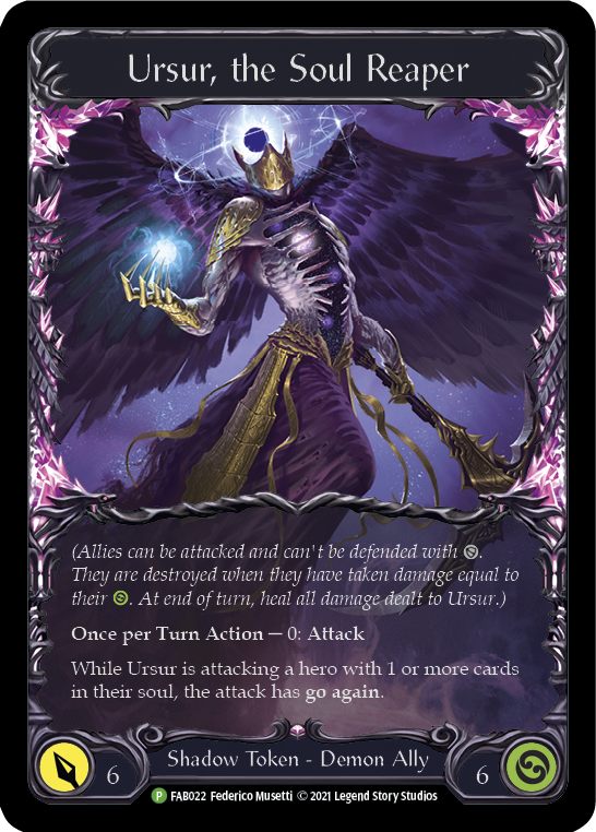 Ursur, the Soul Reaper [FAB022] (Promo)  Cold Foil | Good Games Cannington
