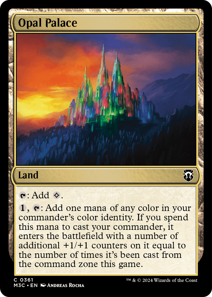 Opal Palace (Ripple Foil) [Modern Horizons 3 Commander] | Good Games Cannington