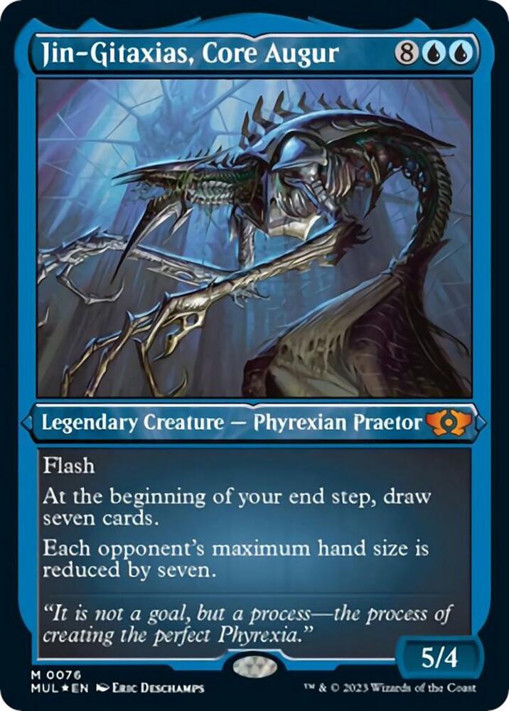 Jin-Gitaxias, Core Augur 76/65 (March of the Machine: Multiverse Legends)  - Etched Foil | Good Games Cannington