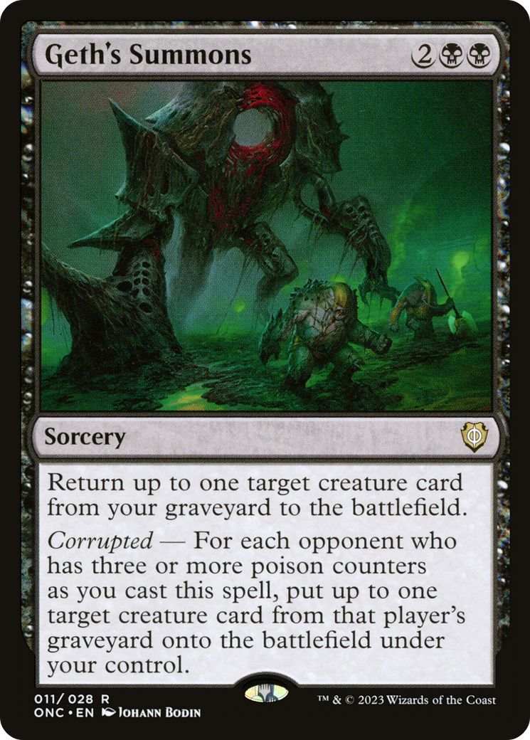 Geth's Summons [Phyrexia: All Will Be One Commander] | Good Games Cannington