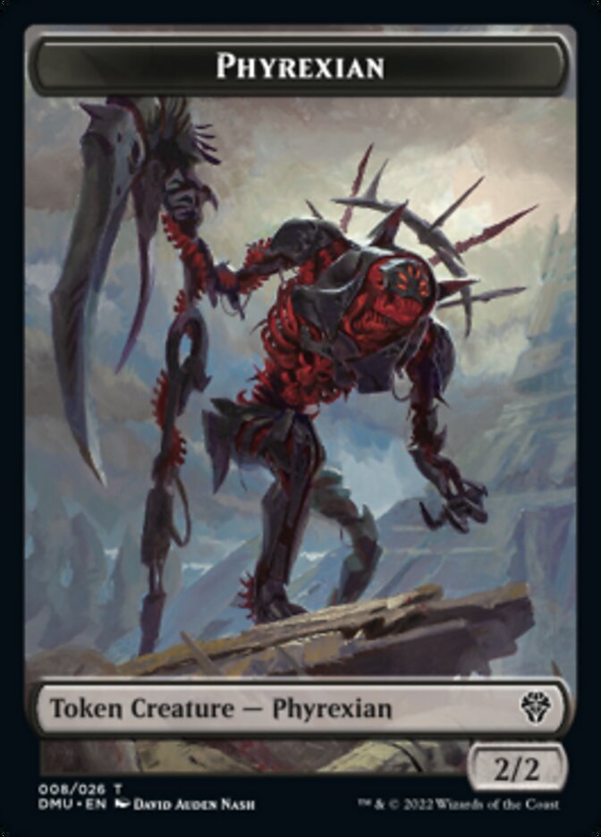 Phyrexian // Dragon Double-Sided Token [Dominaria United Tokens] | Good Games Cannington