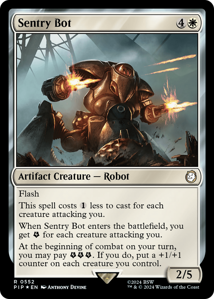 Sentry Bot (Surge Foil) [Fallout] | Good Games Cannington