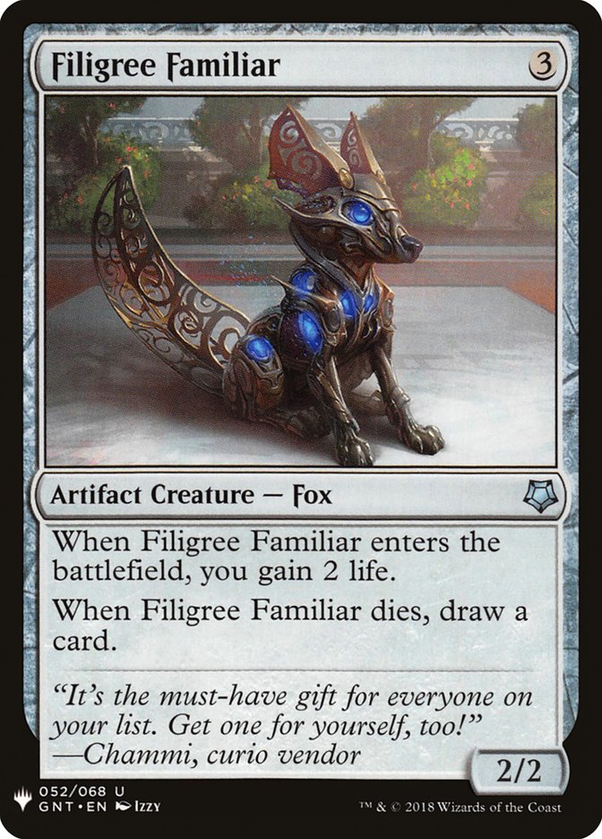 Filigree Familiar [Mystery Booster] | Good Games Cannington