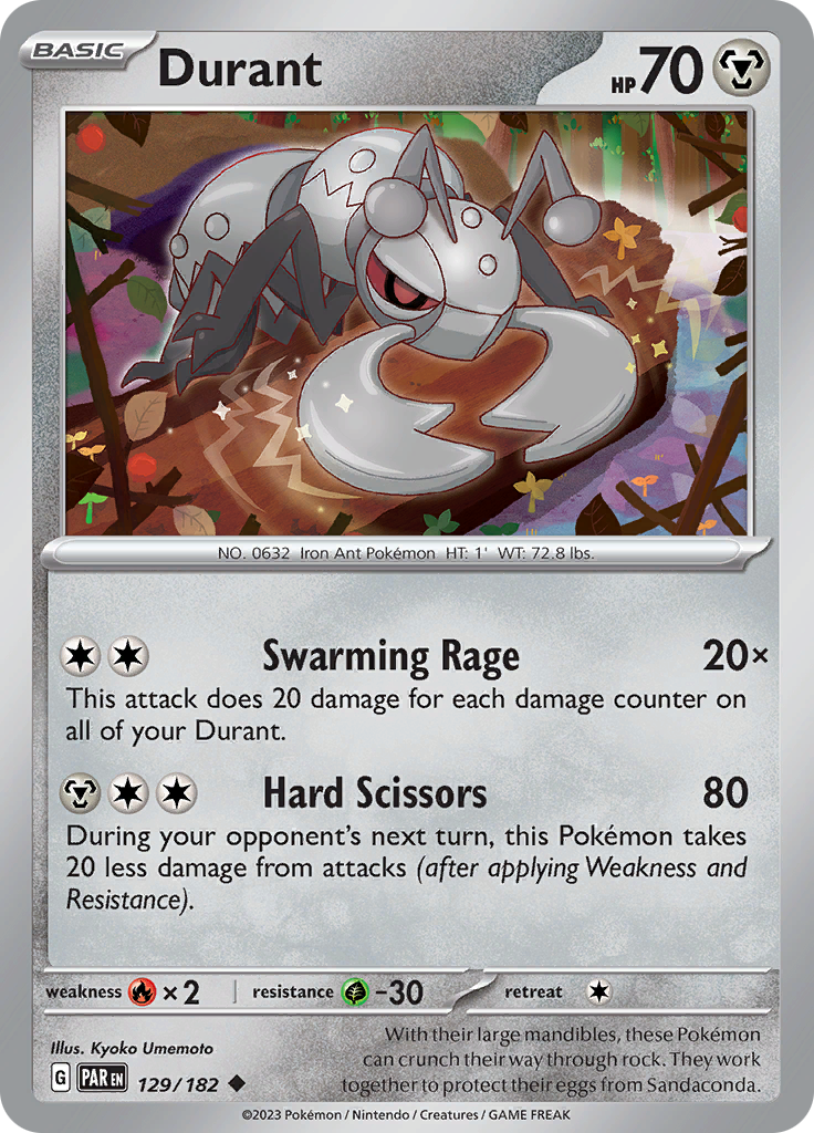 Durant (129/182) [Scarlet & Violet: Paradox Rift] | Good Games Cannington