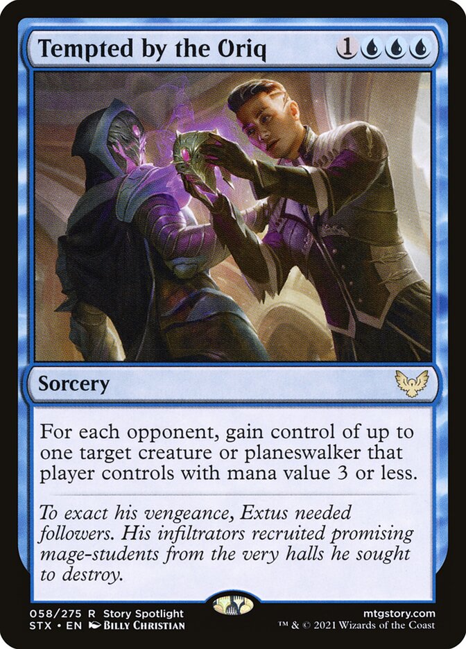 Tempted by the Oriq 58 (Strixhaven: School of Mages)  - Foil | Good Games Cannington