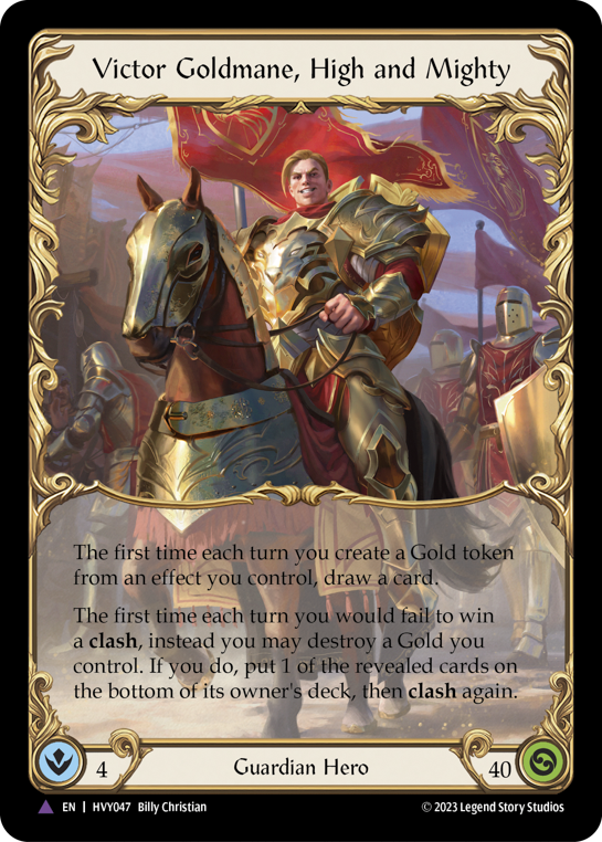 Victor Goldmane, High and Mighty (Marvel) [HVY047] (Heavy Hitters)  Cold Foil | Good Games Cannington