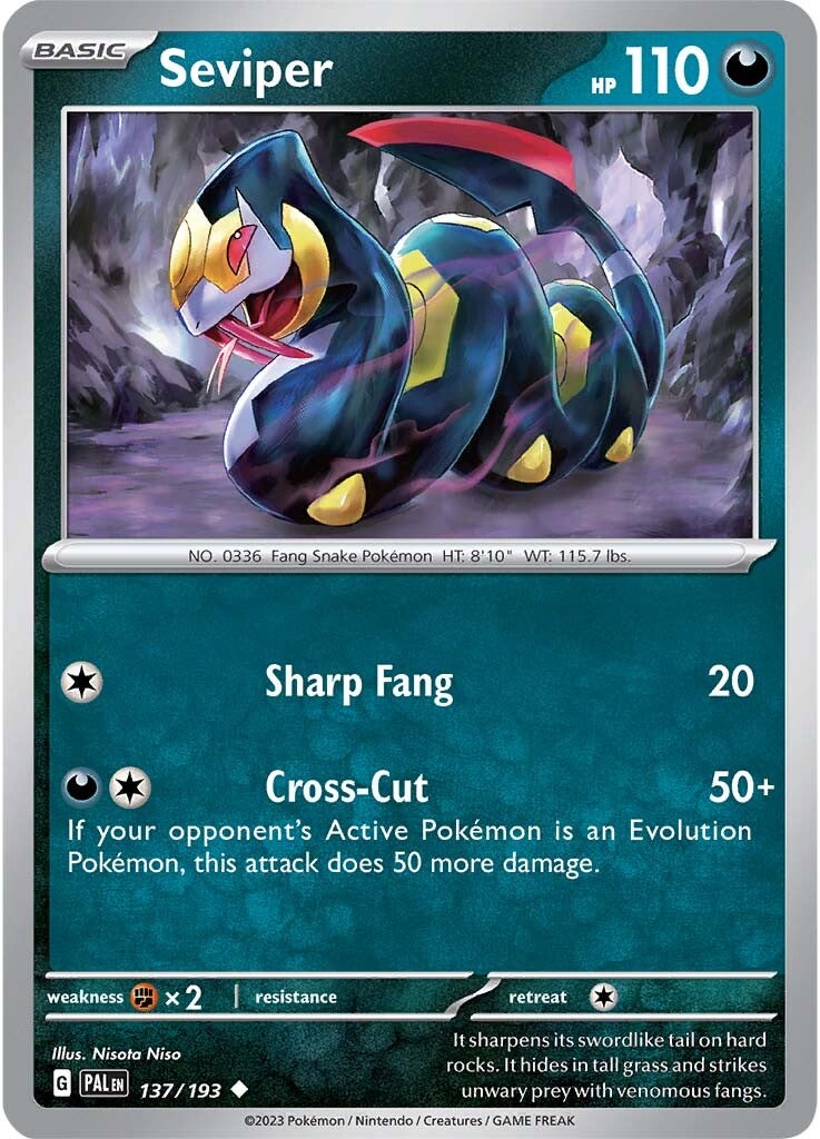 Seviper (137/193) [Scarlet & Violet: Paldea Evolved] | Good Games Cannington