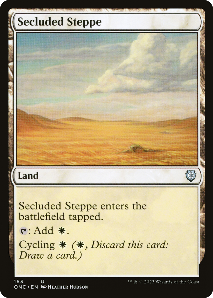 Secluded Steppe [Phyrexia: All Will Be One Commander] | Good Games Cannington