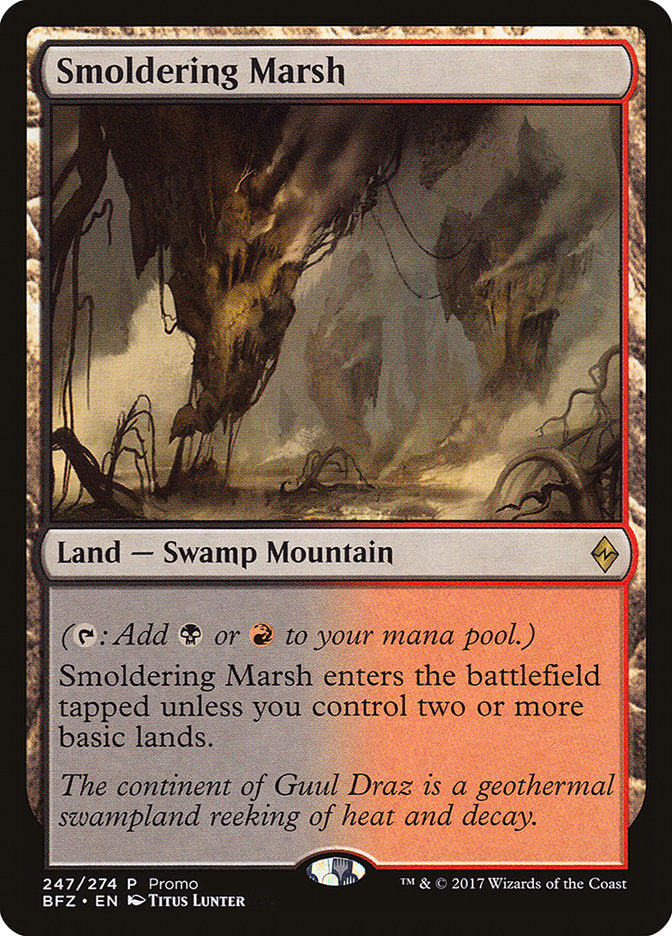 Smoldering Marsh (Promo) [Standard Showdown Promos] | Good Games Cannington
