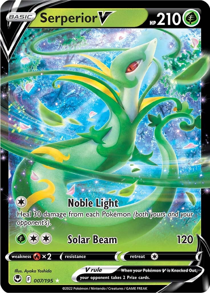Serperior V (007/195) [Sword & Shield: Silver Tempest] | Good Games Cannington