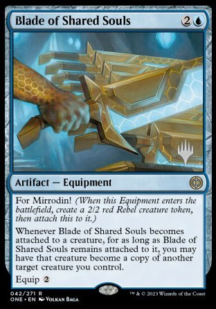 Blade of Shared Souls (Promo Pack) [Phyrexia: All Will Be One Promos] | Good Games Cannington
