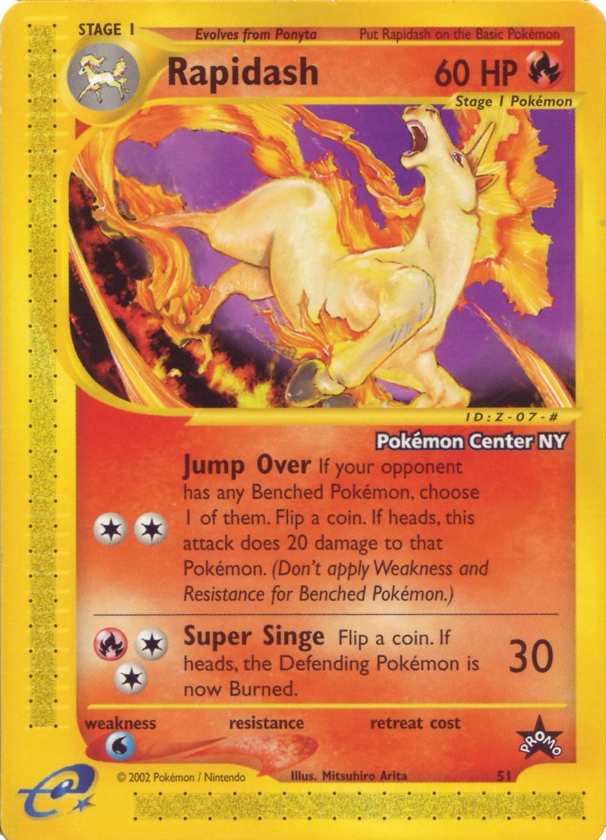 Rapidash (51) (Pokemon Center NY Promo) [Wizards of the Coast: Black Star Promos] | Good Games Cannington