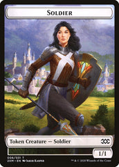 Beast // Soldier Double-Sided Token [Double Masters Tokens] | Good Games Cannington