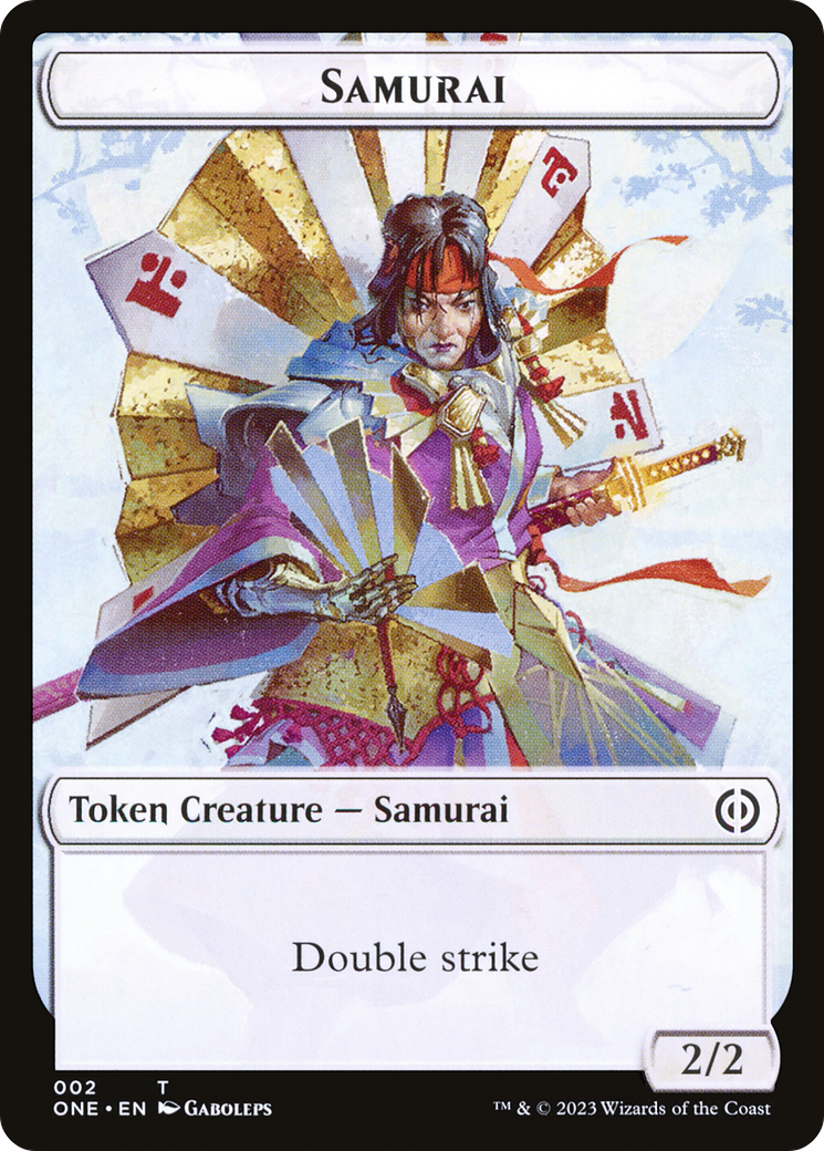 Samurai Token [Phyrexia: All Will Be One Tokens] | Good Games Cannington