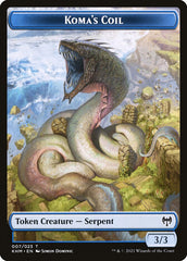 Dwarf Berserker // Koma's Coil Double-Sided Token [Kaldheim Tokens] | Good Games Cannington