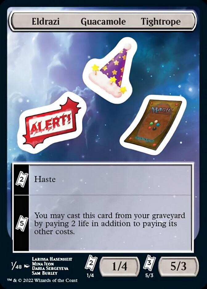 Eldrazi Guacamole Tightrope [Unfinity Stickers] | Good Games Cannington