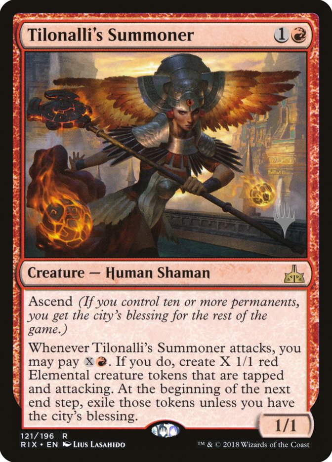 Tilonalli's Summoner (Promo Pack) [Rivals of Ixalan Promos] | Good Games Cannington