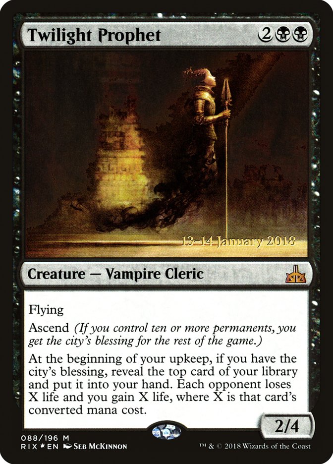 Twilight Prophet [Rivals of Ixalan Prerelease Promos] | Good Games Cannington