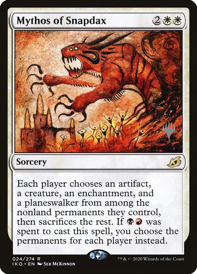 Mythos of Snapdax (Promo Pack) [Ikoria: Lair of Behemoths Promos] | Good Games Cannington