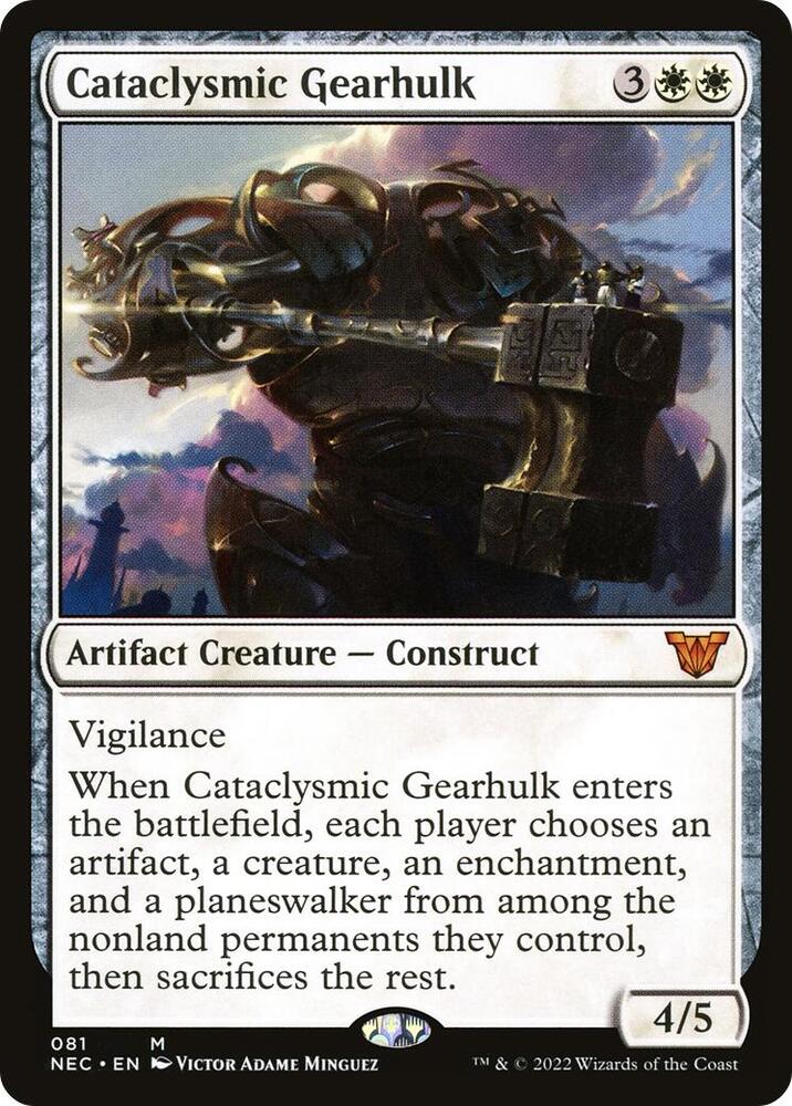 Cataclysmic Gearhulk 81/38 (Commander: Kamigawa: Neon Dynasty)  | Good Games Cannington