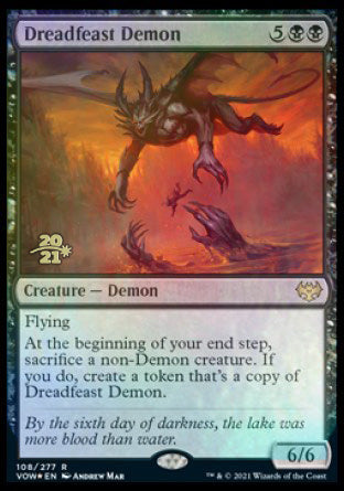 Dreadfeast Demon [Innistrad: Crimson Vow Prerelease Promos] | Good Games Cannington