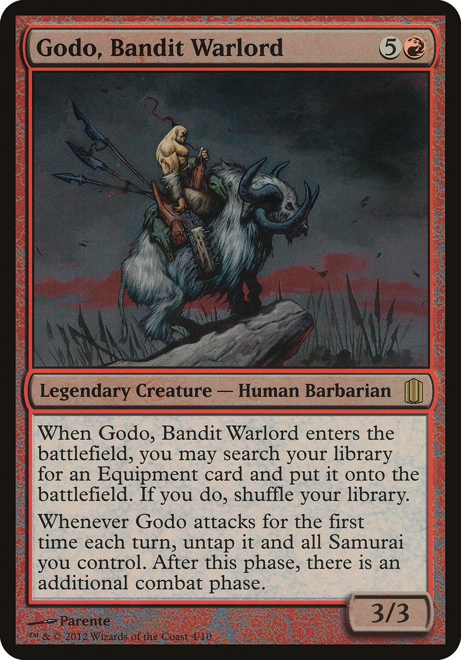 Godo, Bandit Warlord (Oversized) [Commander's Arsenal Oversized] | Good Games Cannington