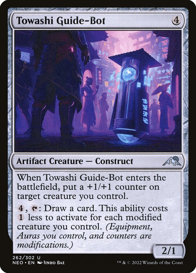 Towashi Guide-Bot 262/302 (Kamigawa: Neon Dynasty)  - Foil | Good Games Cannington