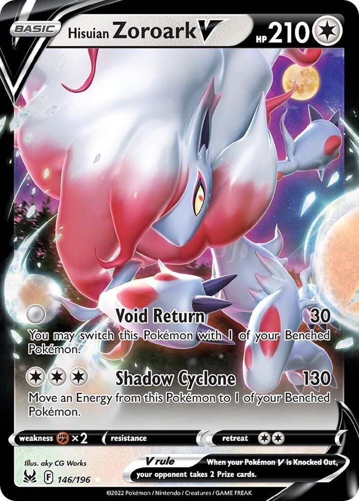 Hisuian Zoroark V 146/196 (SWSH11: Lost Origin)  - Holofoil | Good Games Cannington