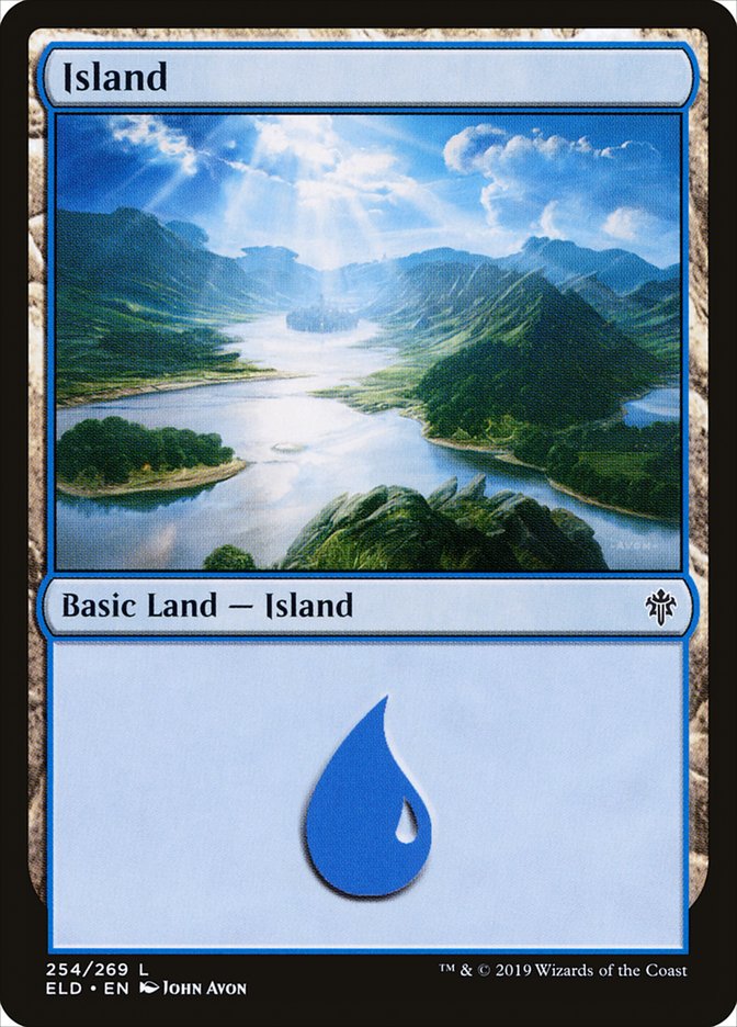Island (254) [Throne of Eldraine] | Good Games Cannington