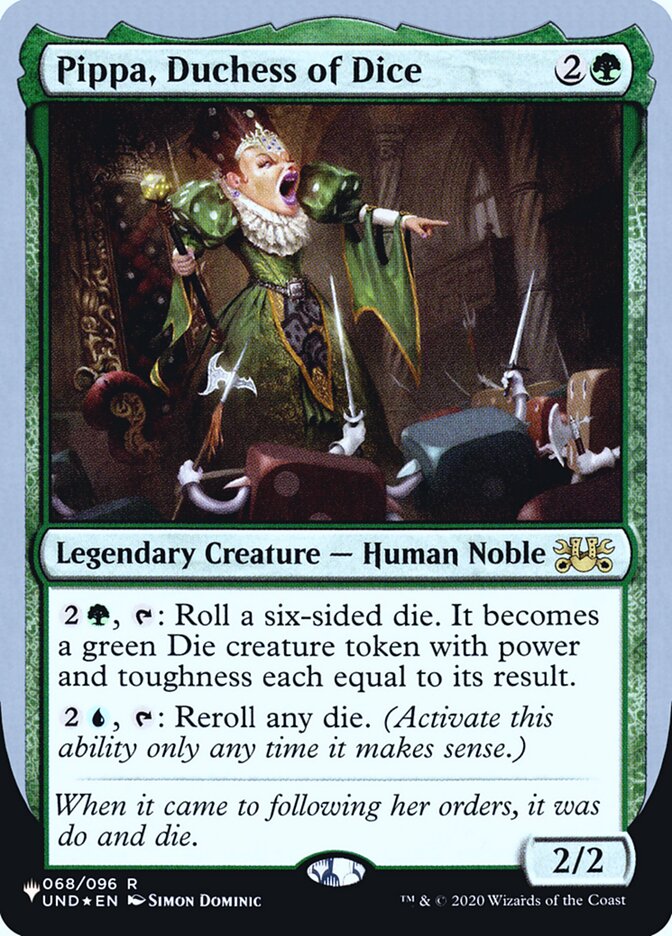 Pippa, Duchess of Dice (Unfinity Foil Edition) [The List] | Good Games Cannington