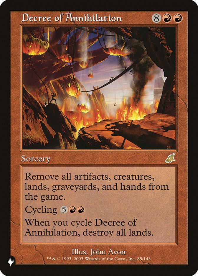Decree of Annihilation [The List] | Good Games Cannington