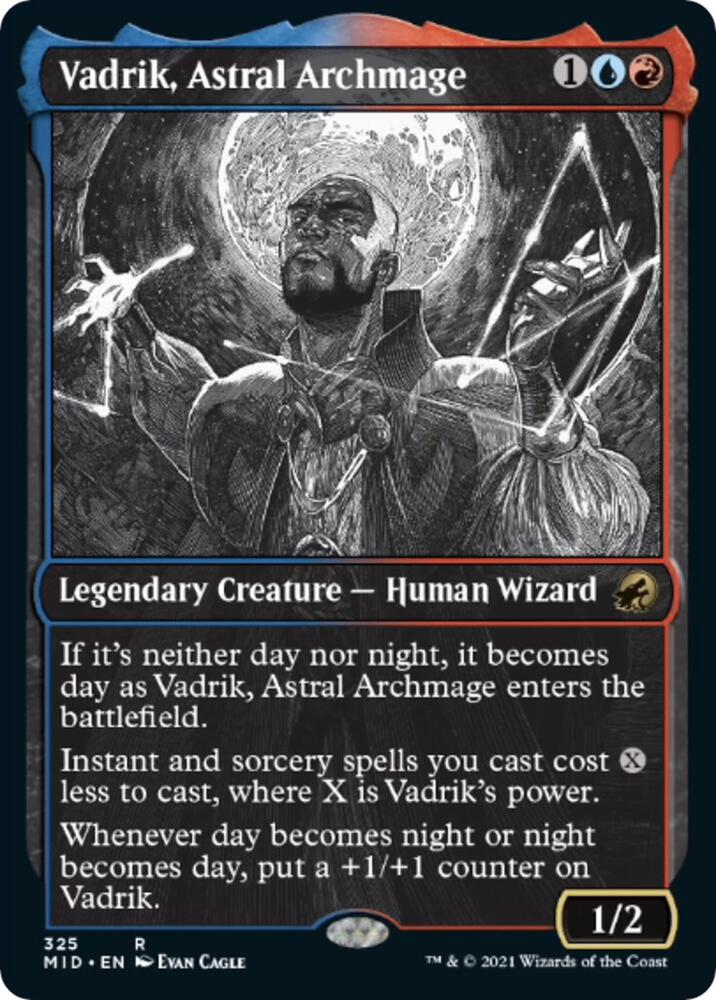 Vadrik Astral Archmage Showcase 325 (Innistrad: Midnight Hunt)  - Foil | Good Games Cannington