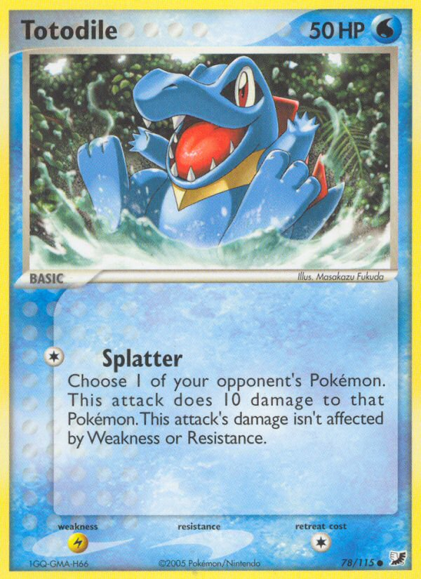 Totodile (78/115) [EX: Unseen Forces] | Good Games Cannington