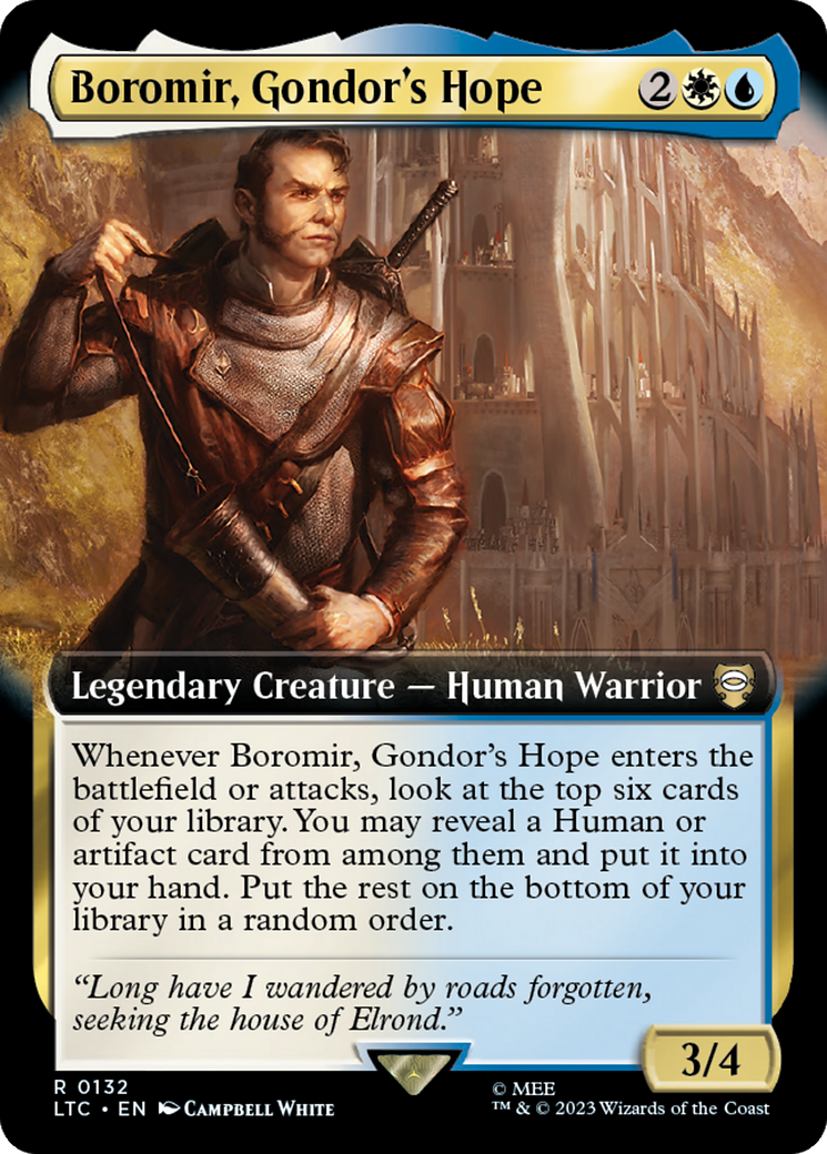 Boromir, Gondor's Hope (Extended Art) [The Lord of the Rings: Tales of Middle-Earth Commander] | Good Games Cannington