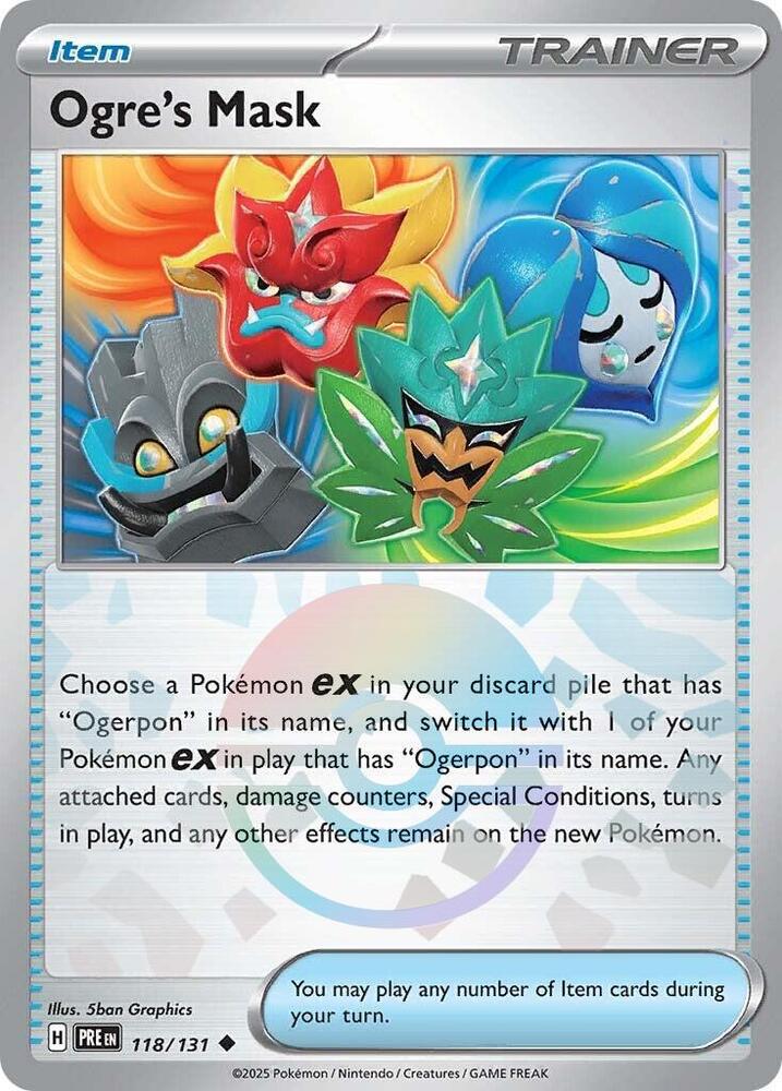 Ogre's Mask (118/131) (Poke Ball Pattern) [Scarlet & Violet: Prismatic Evolutions] | Good Games Cannington