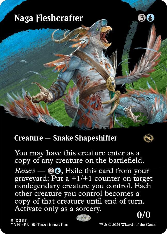 Naga Fleshcrafter 333/291 (Tarkir: Dragonstorm)  - Borderless | Good Games Cannington