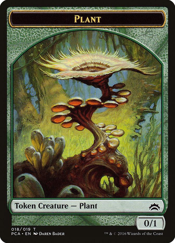 Plant // Ooze (016) Double-Sided Token [Planechase Anthology Tokens] | Good Games Cannington