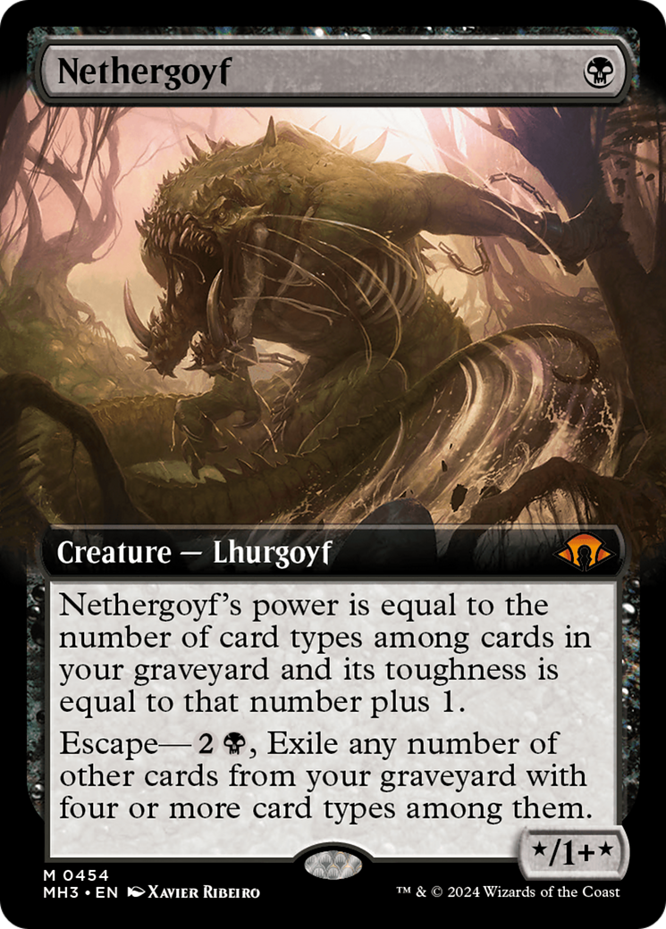 Nethergoyf (Extended Art) [Modern Horizons 3] | Good Games Cannington