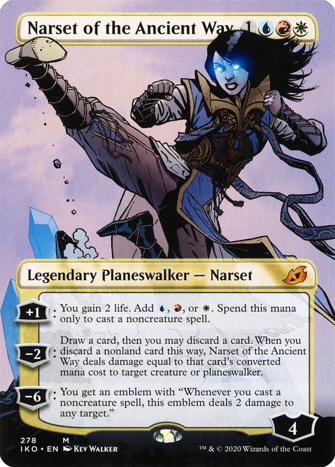Narset of the Ancient Way Borderless 278 (Ikoria: Lair of Behemoths)  - Foil | Good Games Cannington